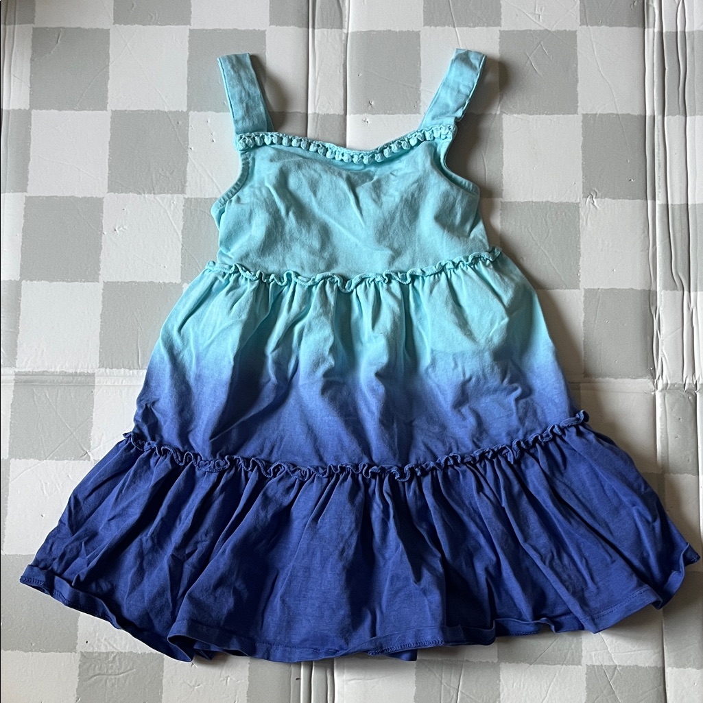Tommy Bahama Girls Ombre Aqua To Royal Blue Sundress